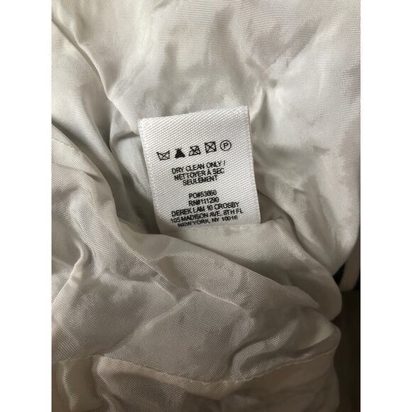 Derek Lam 10 Crosby Striped Blazer Single Breasted Cotton Jacket Blue & White 6 - Picture 11 of 12